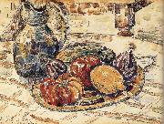 Paul Signac The still life having fruit Sweden oil painting artist